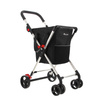 Wózek na zakupy Rolser Mini Basket MF M4B, czarny, 4 koła, torba 40 do 59 l