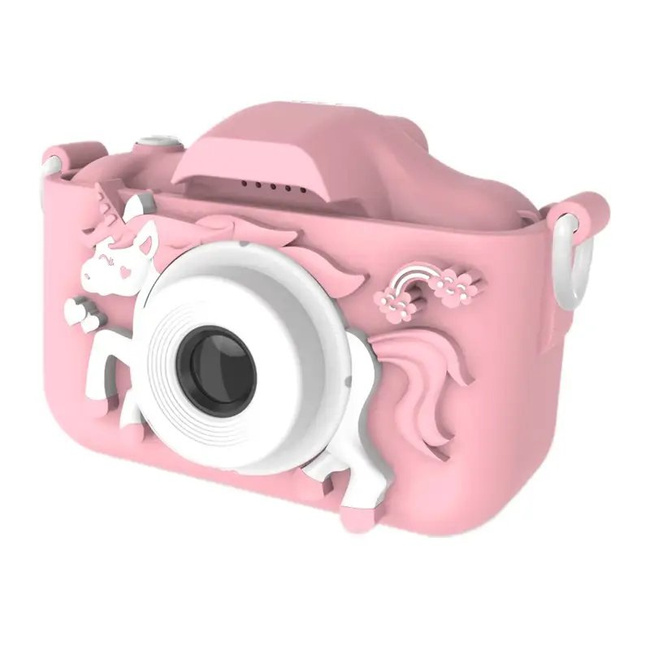 EXTRALINK Kids Camera H29 Aparat Cyfrowy dla Dzieci Różowy 1080P 30fps Wyświetlacz 2.0"