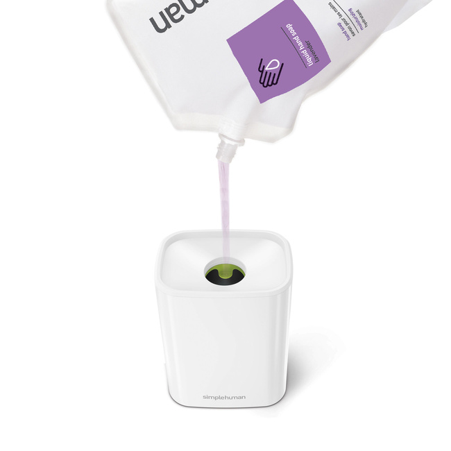 Dozownik Do Mydła Z Pompką 473 Ml - Biały - Simplehuman