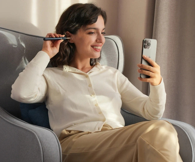 Otoskop z kamerą do czyszczenia uszu BEBIRD Note5, 10 MP, Wi-Fi, niebieski
