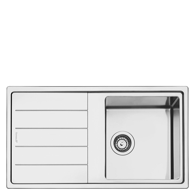 Smeg - Zlewozmywak ze stali nierdzewnej Mira Ldr861-2 stal nierdzewna