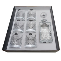 Komplet do whisky karafka + 6 szklanek aura - Luigi Bormioli