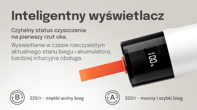 Powerlink by Extralink | Szczotka z wymiennymi końcówkami | Wbudowany akumulator