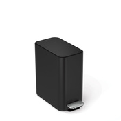 Kosz na śmieci pedałowy 5l - matowa czarna stal - Simplehuman