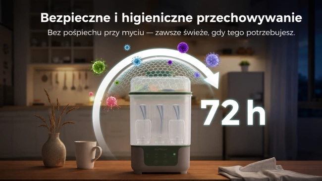 Momcozy BS04 4-in-1 Bottle Sterilizer and Dryer | Sterylizator | Suszarka | Funkcja 4 w 1