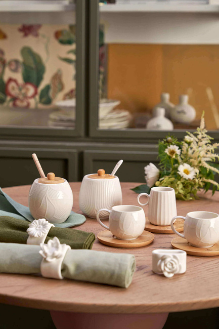 Intavola Zestaw 6 Filiżanek Do Kawy Ze Spodkami Porcelana 90 Ml La Porcellana Bianca