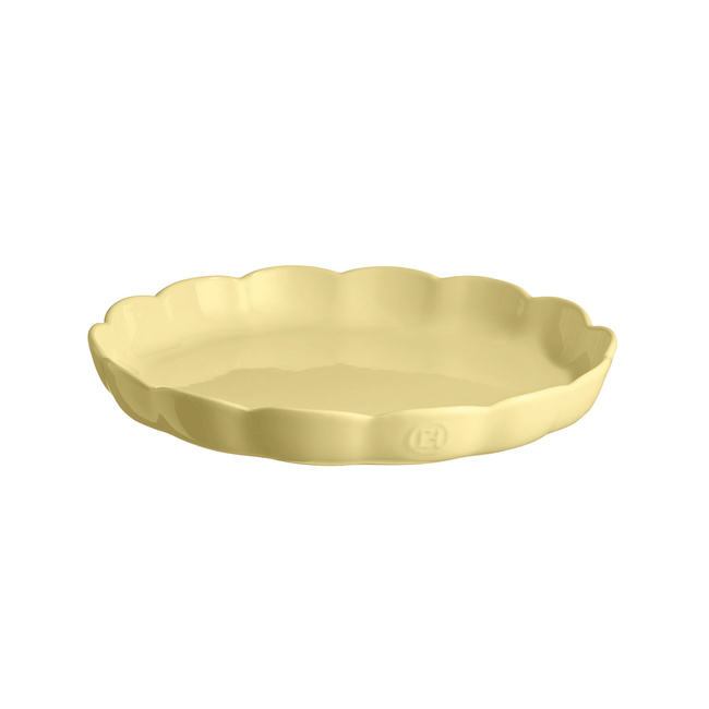 Emile Henry Naczynie do Tarty Madeleine Ø 31 cm Waniliowe Ceramiczne