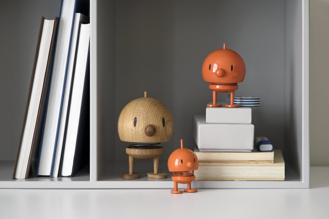 Figurka Hoptimist Bimble S Yellow żółta dekoracja biurko duński design