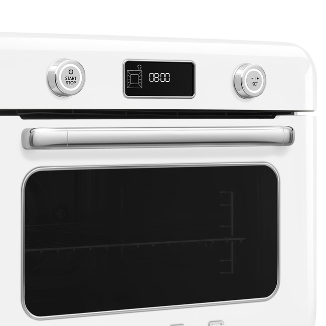 Smeg - Piekarnik nablatowy z funkcją pary COF01WHEU 50's Style - White