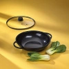 Wok z Pokrywą 32cm 4 l Czarny Atura - Kela