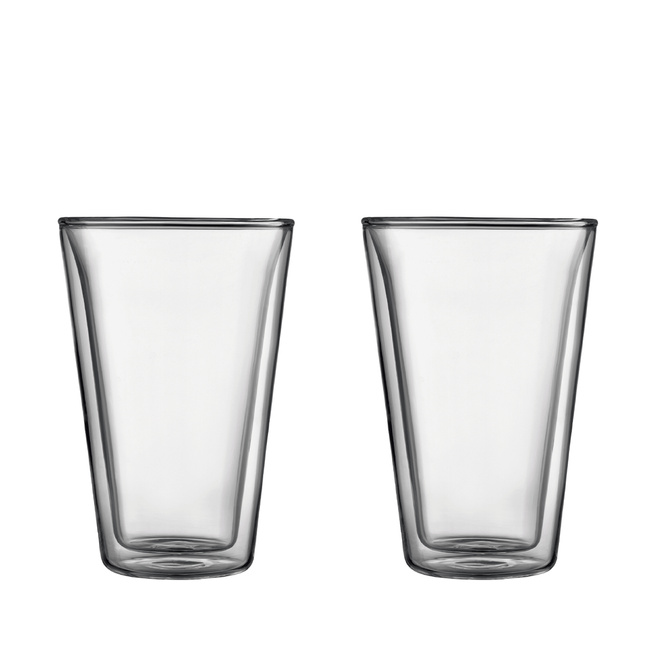Szklanki z podwójną ścianką Canteen 400 ml 2 szt transparent