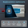 Przetwornica samochodowa Extralink OPIM-1000W, 12 V / 230 V, 1000 W, porty USB-A i USB-C
