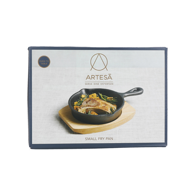 Patelnia Żeliwna Z Deską Do Serwowania 13,5 Cm - Artesà