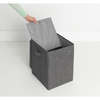 Pudło na pranie Brabantia 35 l, Pepper Black, składane i sztaplowane