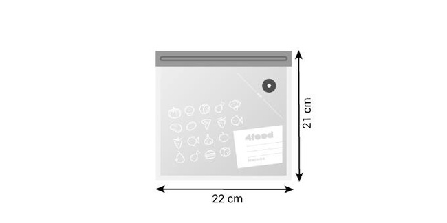 Woreczki próżniowe zamykane 4food 21 x 22 cm, 10 szt. - Tescoma