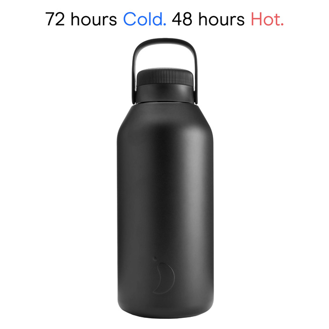 Butelka termiczna Chillys | 4000 ml | Czarna series 2 - Chillys bottles
