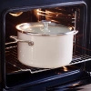 Garnek emaliowany KitchenAid Steel Core Enamel 20 cm, 3,7 l, Almond Cream