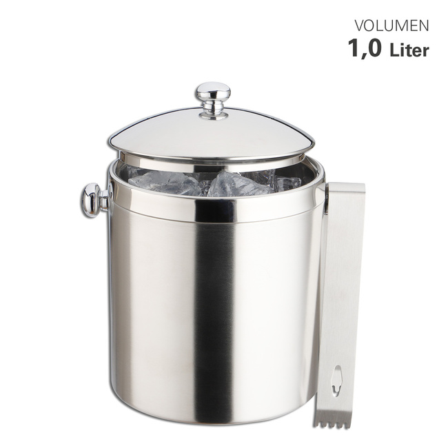 Pojemnik na lód + szczypce - Weis