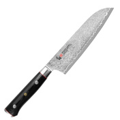 Nóż Santoku Mcusta Zanmai Pro Zebra HFZ-8003D, damast VG-10, micarta, 18 cm