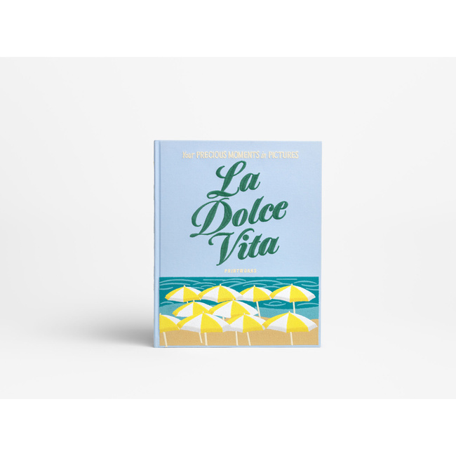 Album na zdjęcia Printworks Dolce Vita, haftowany, niebieski, 60 stron 28 x 21 cm