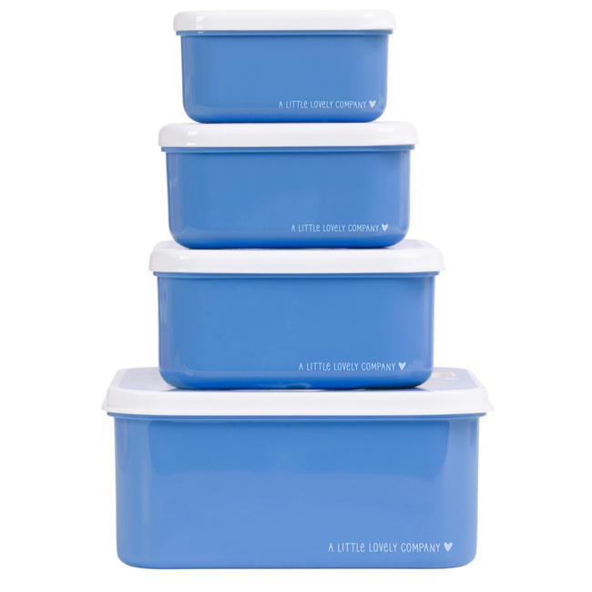 Lunchbox dla dzieci Pirates - zestaw 4 szt - A Little Lovely Company