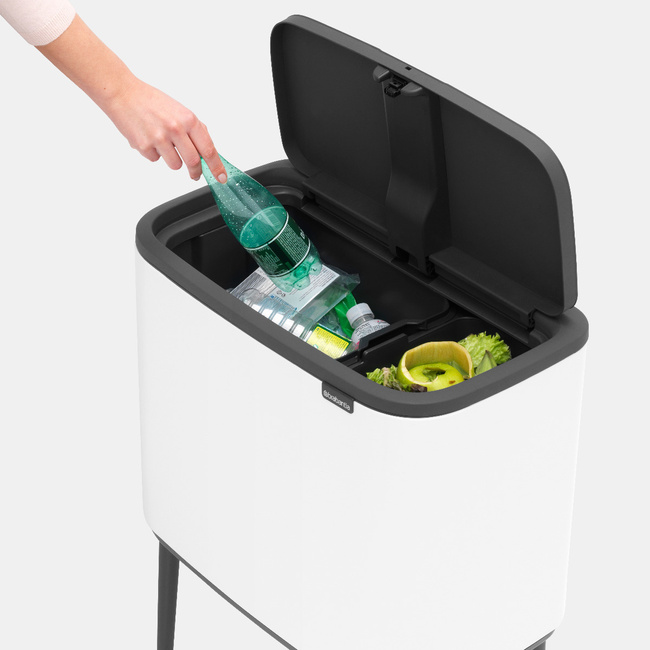 Kosz na śmieci 34L (11+23) Bo Touch Bin - White - Brabantia