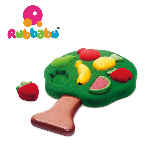 Sorter Puzzle 3D Owoce sensoryczny - Rubbabu