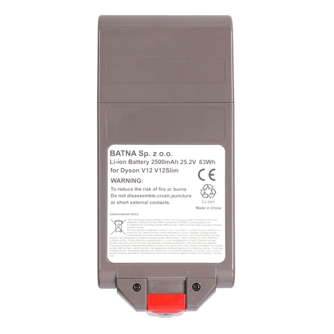 Extralink | Bateria, akumulator do odkurzacza, zamiennik dla Dyson V12 | 25.2v 2500mah