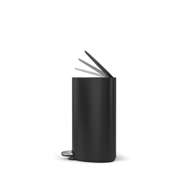 Kosz pedałowy Simplehuman CW2109, 6 l, półokrągły, matowa czerń