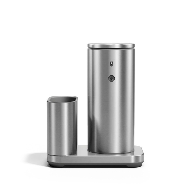 Automatyczny dozownik do mydła Simplehuman ST1086 z organizerem, 266 ml, stal szczotkowana