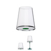 Kieliszki do czerwonego wina Trebonn SplitGlass 450 ml, zielony zaczep, 2 czasze bez nóżki