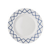 Płaski talerz porcelanowy 27 cm zdobiony Alessi La Bella Tavola