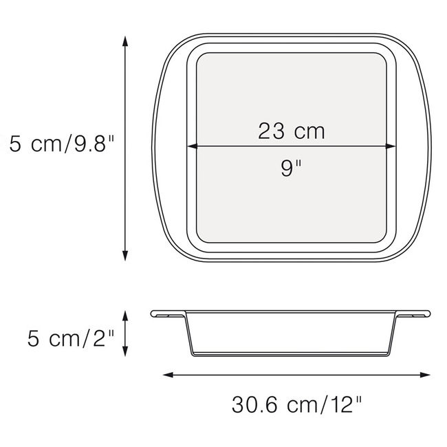 Silikonowa forma kwadratowa do ciasta 23cm - Mastrad