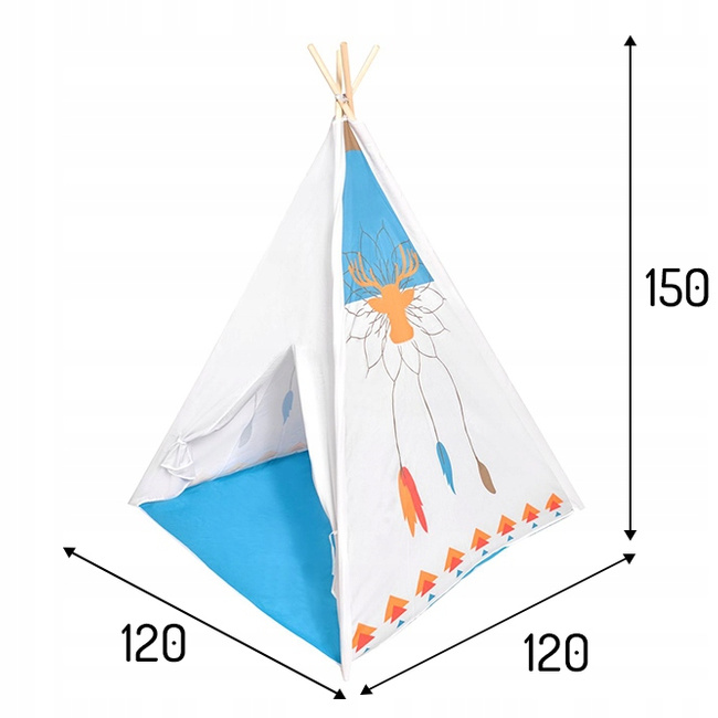 Namiot Namiocik Tipi Wigwam Domek dla Dzieci Ecotoys