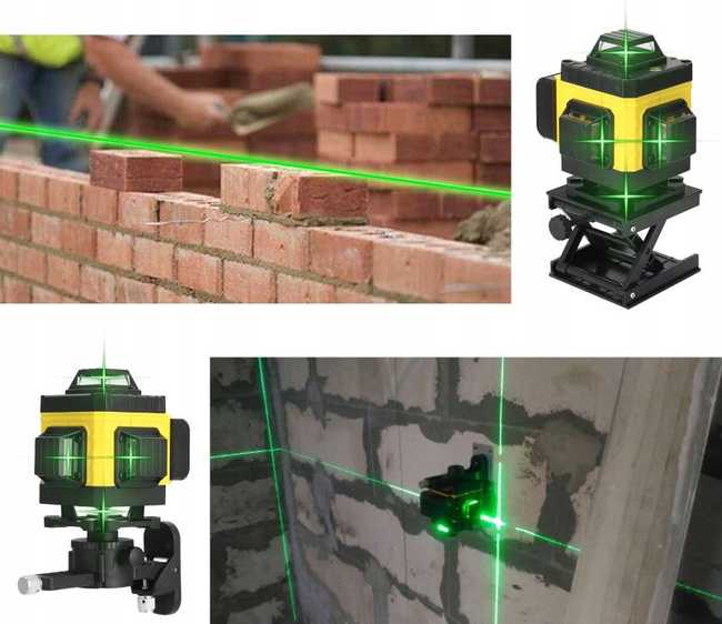 Extralink | Poziomica laserowa | Krzyżowa płaszczyznowa laser 4D