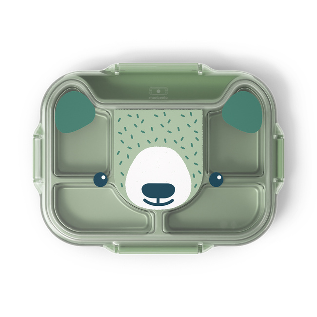 Monbento Wonder Lunchbox Dla Dzieci 0,95 L Green Bear