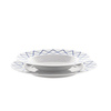 Płaski talerz porcelanowy 27 cm zdobiony Alessi La Bella Tavola