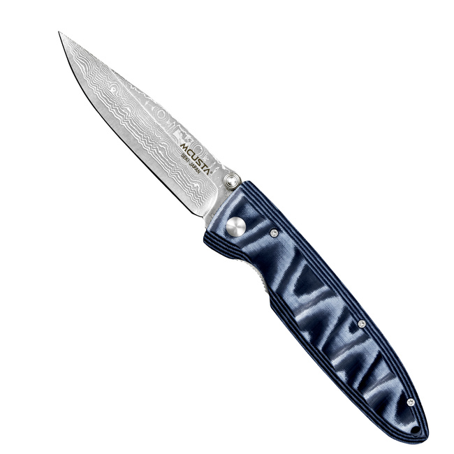 Mcusta Classic Wave Blue Micarta Damascus Vg-10 8-Inch Chef's Knife