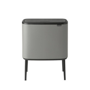 Kosz na śmieci 34L (11+23) Bo Touch Bin - Mineral Concrete Grey - Brabantia