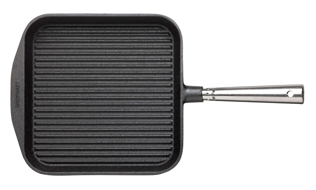 Professional Patelnia grillowa ze stalową rączką - 25 cm, Czarny - Skeppshult