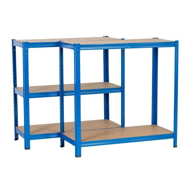 Regał magazynowy metalowy Extralink EX.36790, 180x90x40 cm, niebieski, 5 półek