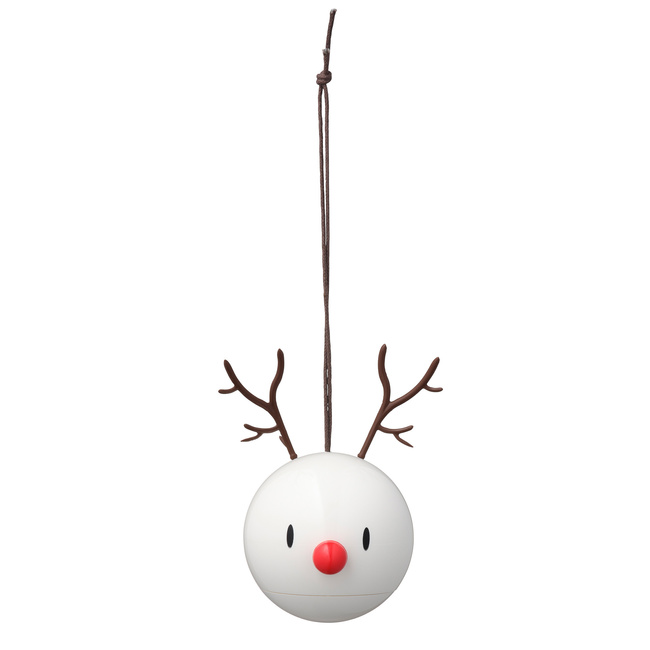 Zawieszka bombka Hoptimist Reindeer Ornament 2 szt Biała 26096 - Hoptimist