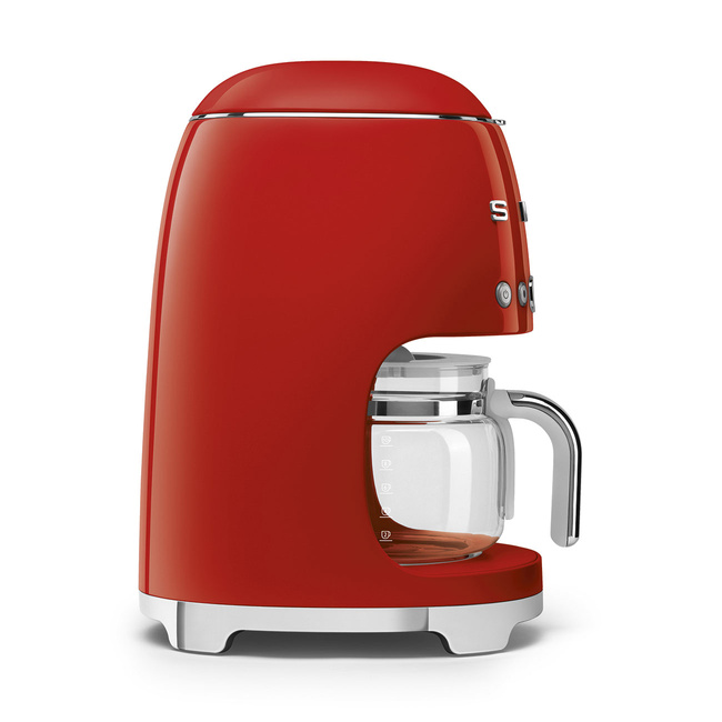 Smeg - Ekspres przelewowy, Czerwony 50's style Dcf02Rdeu Czerwony