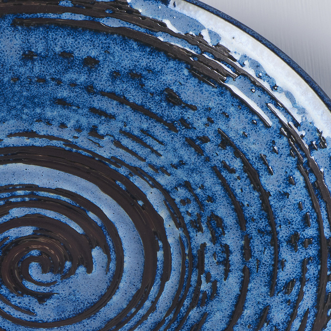 Talerz okrągły 25 cm Copper swirl - Made in Japan