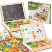 Extralink Toys | Tablica kredowo-magnetyczna | edukacyjna, dwustronna