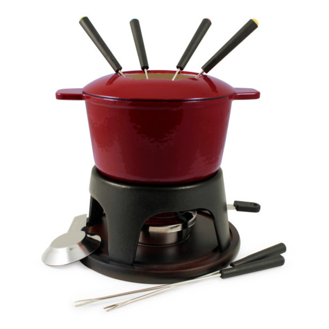 Swissmar Fondue Sierra, Żeliwo, Wiśniowy