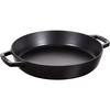 Patelnia Żeliwna Z Dwoma Uchwytami 34 Cm, Czarny - Staub