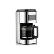 Ekspres przelewowy Bodum Bistro 1,5 l z programatorem, 12 filiżanek, srebrny