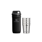 KIeliszki metalowe w etui Pre-Party Hammertone Black - Stanley
