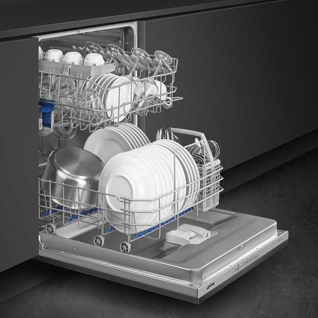 Smeg - Zmywarka do naczyń, 60 cm UNIVERSAL STL281DS (panel sterowania) - Srebrny